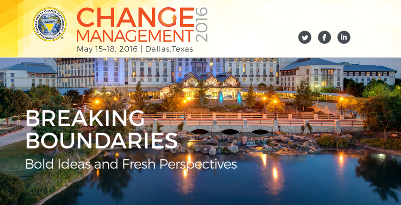 2016 Change Management Conference